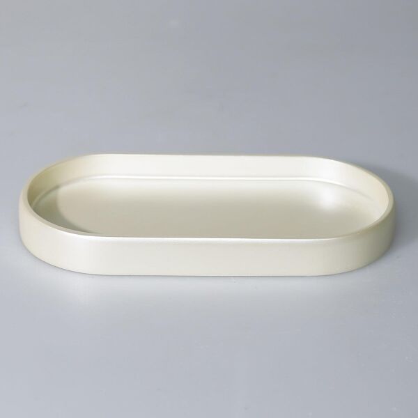 Selim Dekor Grooved Banyo Seti İnci