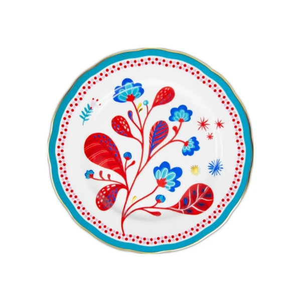 Baci Milano Mamma Mia Yaprak Desenli Yemek Tabağı 28Cm