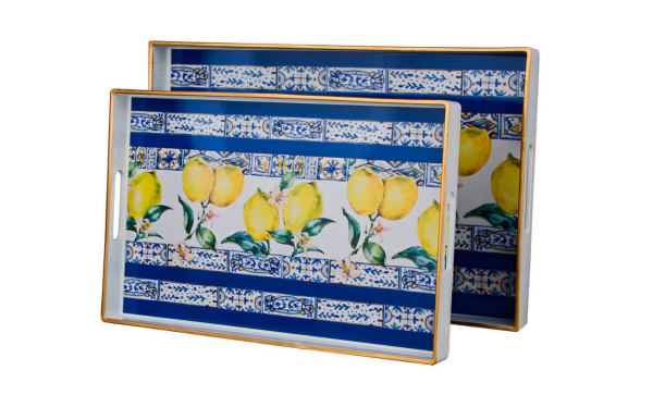 Lucky Art Sicilian Dikdörtgen 2'li Tepsi