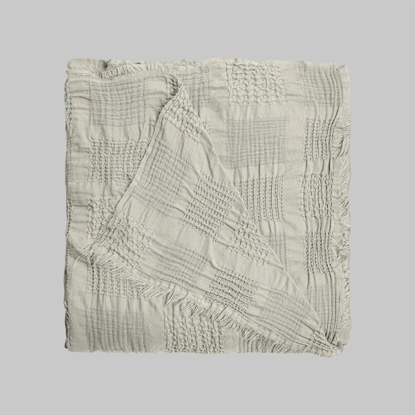 Sarev Nerha Yatak Örtüsü Çift Kişilik Beyaz