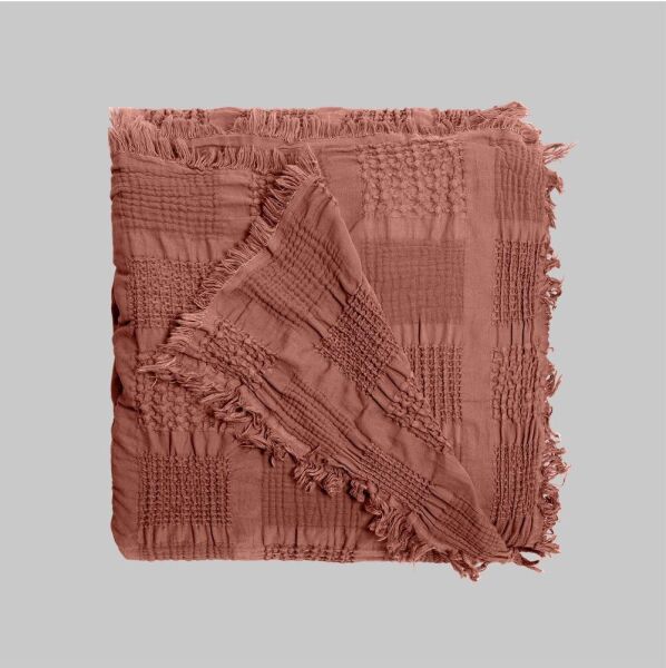 Sarev Nerha Yatak Örtüsü Çift Kişilik Taba