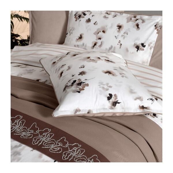 Sarev Eva Jadon Takım Pike Takımı  Nevresim Seti 1 Yastık-Bej