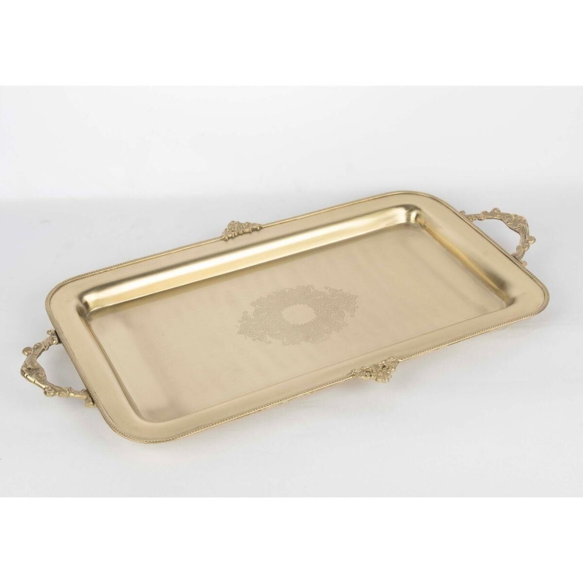 Mikasa Moor Pirinç İşlemeli Dkdörtgen Tepsi 52x28cm