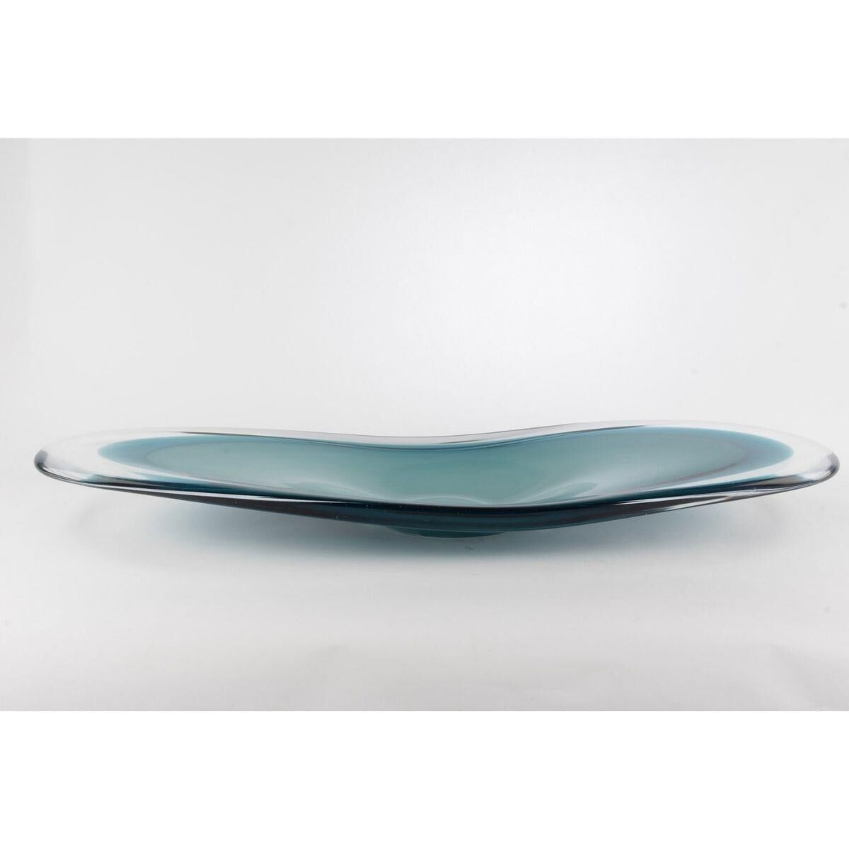 Mikasa Moor Lunera Turkuaz Cam Dekor Tabak 65x25cm