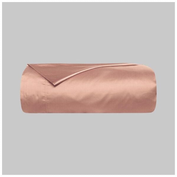 Sarev Monochrome  Saten Tekli Nevresim Takımı Çift Kişilik Rose