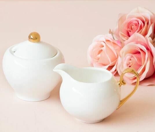 Cristina Re Fildişi Sütlük&Şekerlik Seti