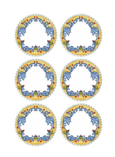 The Mia Limoncello Servis Tabağı 6'lı Set 26 cm