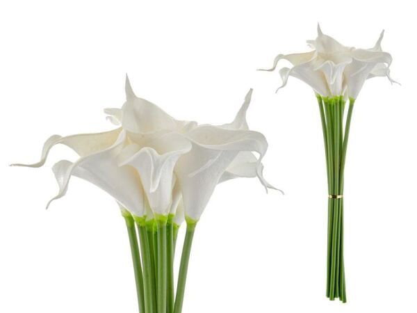 Lamedore Yapay Lale Çiçek Beyaz 30 Cm (10)