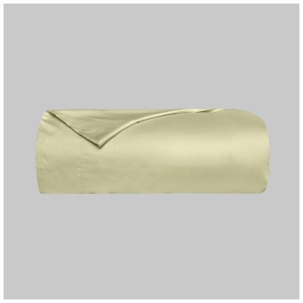 Sarev Monochrome  Saten Tekli Nevresim Takımı Lemon Cream