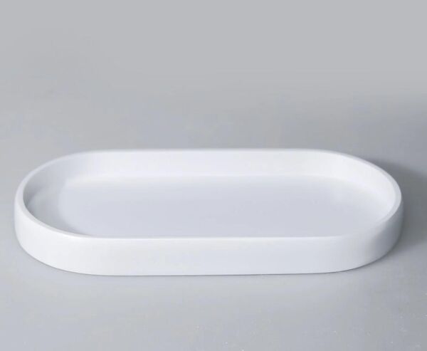 Selim Dekor Leaf Banyo Seti Beyaz-Altın