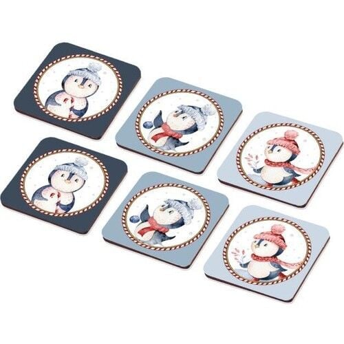 The Mia Penguin Bardak Altlıgı 6'lı Seti