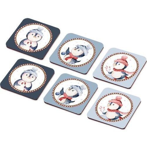 The Mia Penguin Bardak Altlıgı 6'lı Seti