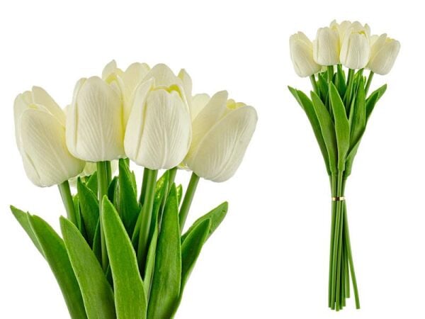 Lamedore Yapay Lale Çiçek Krem 30 Cm (10)