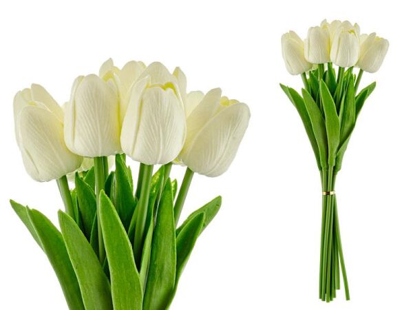 Lamedore Yapay Lale Çiçek Krem 30 Cm (10)