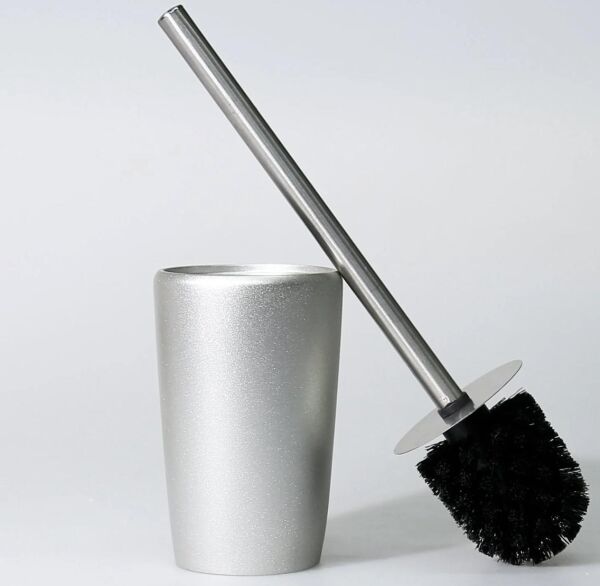 Selim Dekor Conical banyo Seti Gümüş