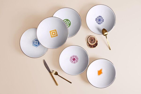 Porland Morocco 6'lı Çukur Tabak Takımı 20cm