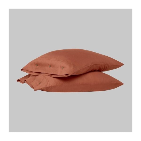 Sarev Monochrome Saten Yastık Kılıfı Garnet