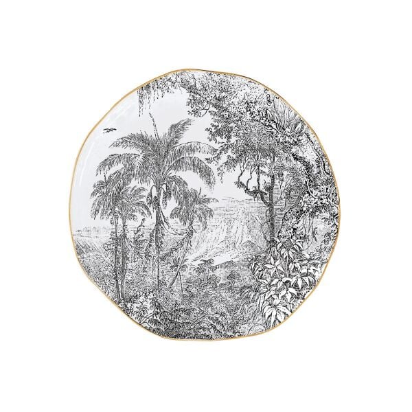 Easy Life Rain Forest Porselen Pasta Tabağı 19 cm.