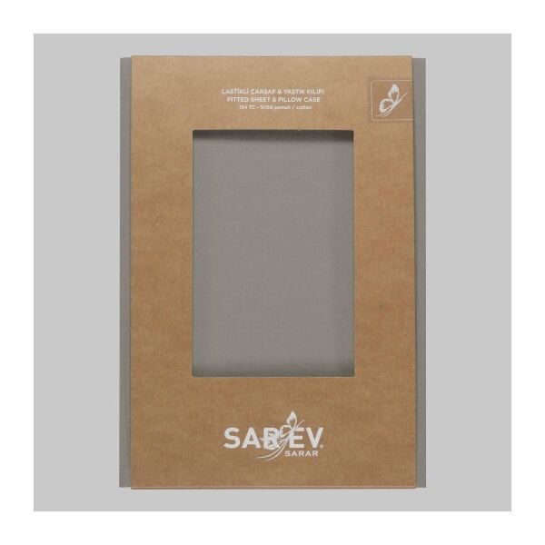 Sarev New Slow City 180X200 Fıtted Sheet Gri