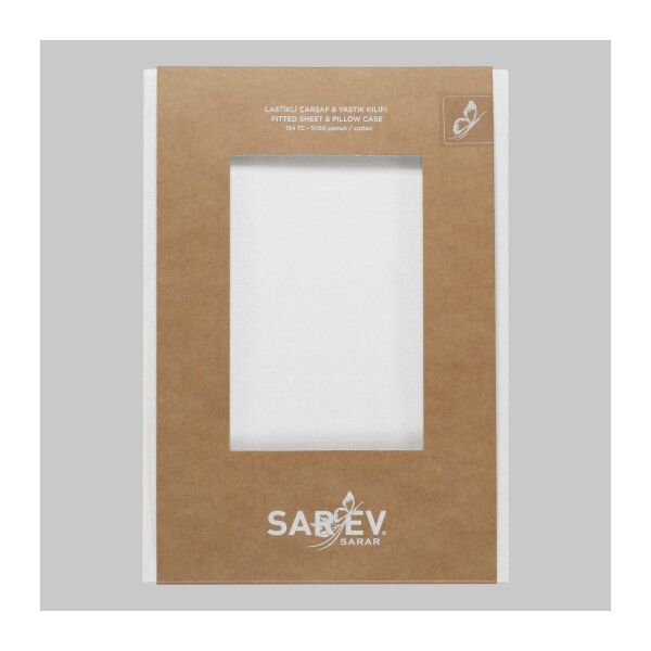 Sarev New Slow City 180X200 Fıtted Sheet Beyaz