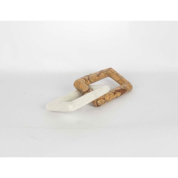 Mikasa Moor Beyaz Kahverengi Dekor Zincir 24x10x5cm