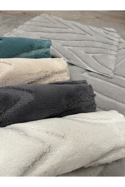 Zebra Casa Lana Pamuk Paspas Seti Mint