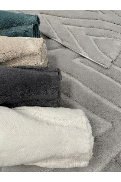 Zebra Casa Lana Pamuk Paspas Seti Mint