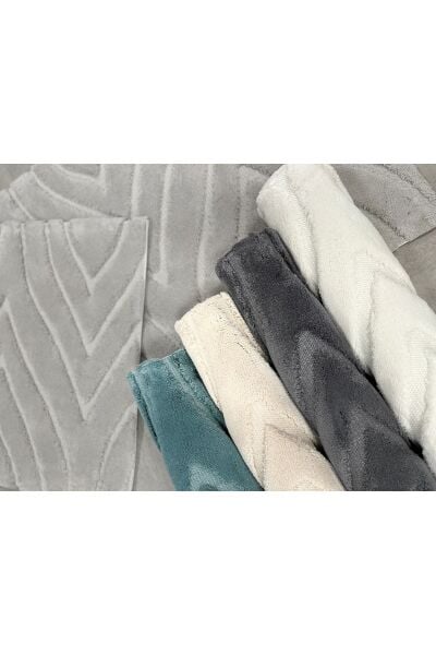 Zebra Casa Lana Pamuk Paspas Seti Mint