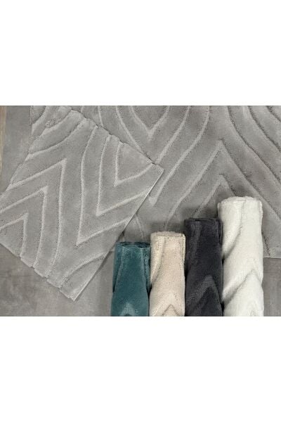 Zebra Casa Lana Pamuk Paspas Seti Mint