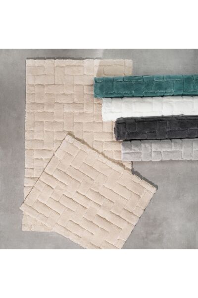 Zebra Casa Felica Pamuk Paspas Seti Mint