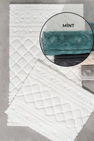 Zebra Casa Henra Pamuk Paspas Seti Koyu Gri