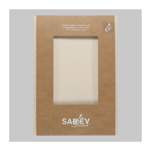 Sarev New Slow Cıty 200x200 Fıtted Sheet Ekru