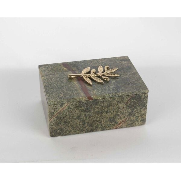 Mikasa Moor Mermer Gold Yapraklı Dek Kutu 18x13x8cm
