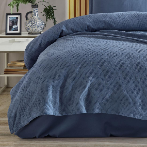 Zebra Casa Sandal Pike Seti İndigo Tek Kişilik