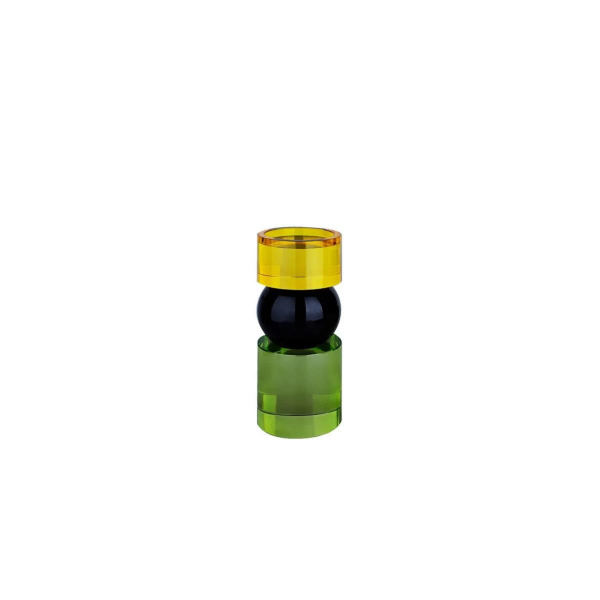 Lucky Art Black Crystal Toplu Mumluk Cm
