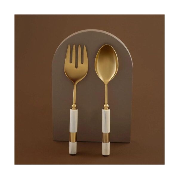 Jumbo Lındo 2li Salata Servis Seti Qe79 Çelik