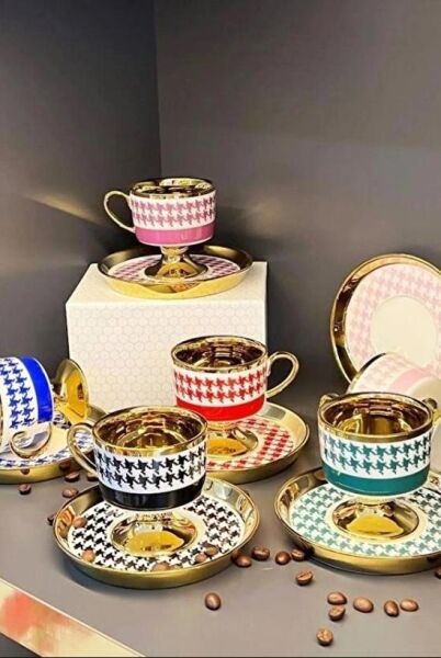 Kosova Juliet İst-163  90cc 6'lı Ayaklı Fincan Takımı