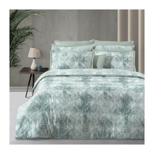 Sarev Dnıpro Saten Nevresim Takımı Çift Kişilik 4 Yastık