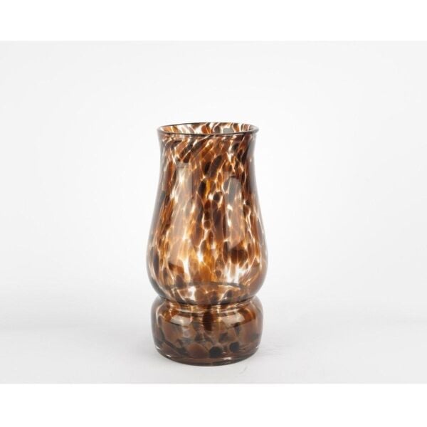 Mikasa Moor Kahverengi Desenli Cam Vazo 27x15cm