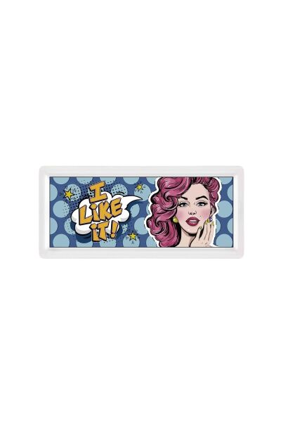 The Mia Popart Girls Dikdörtgen Servis 35 x 16 cm