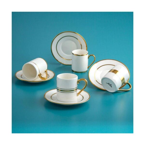 Jumbo Luces 4lü Kahve Fincan Takım Gold