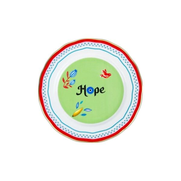 Baci Milano Mamma Mia Hope Yazılı Tabak 22 Cm