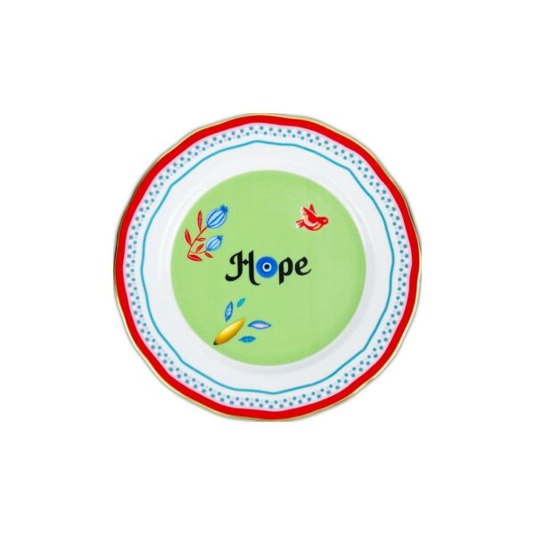 Baci Milano Mamma Mia Hope Yazılı Tabak 22 Cm