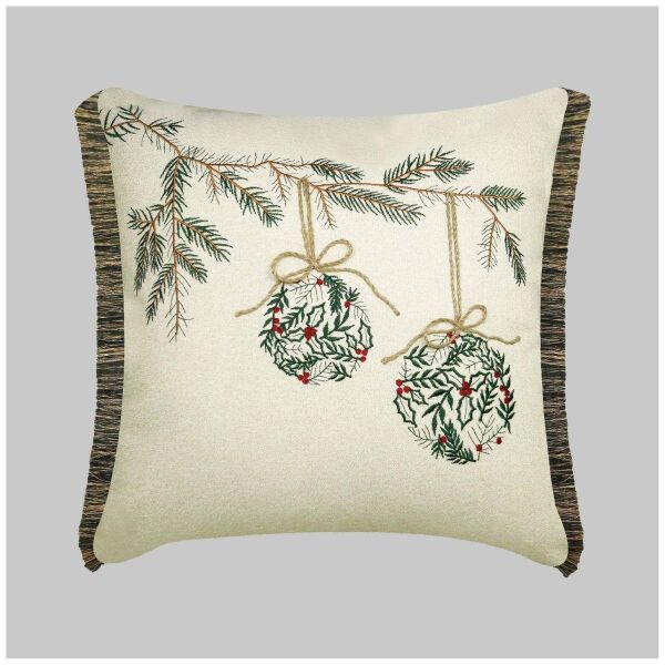 Sarev Alba Kırlent 45x45cm -Ekru