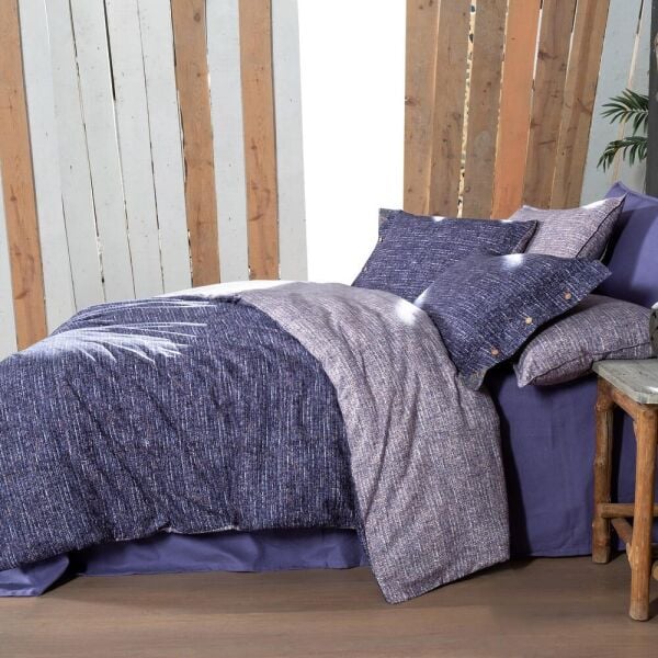 Sarev Glamis Flanel Nevresim Takımı  Çift Kişilik 2 Yastık Lila