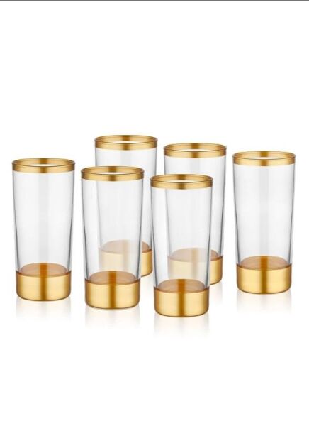 The Mia Glam Rakı Kadehi Gold 6'lı Set