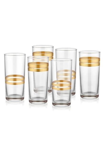 The Mia Lines Rakı Kadehi 6'lı Set-Gold