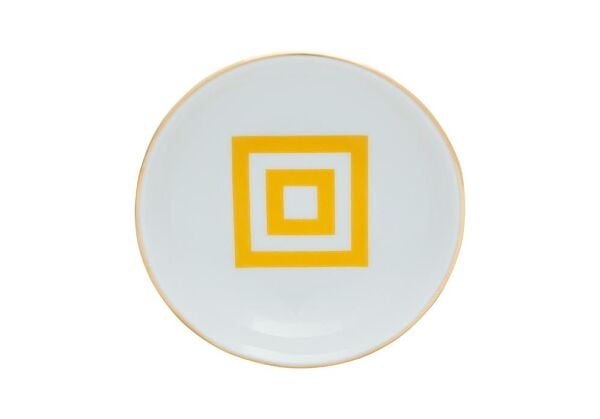 Porland Morocco Desen4 Sarı Mini Kase 10cm