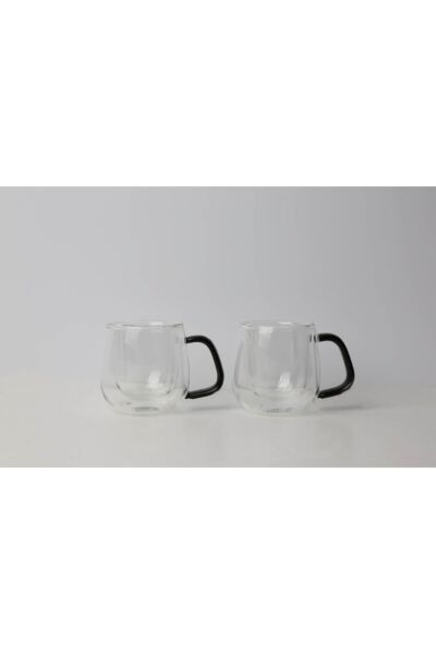 Lucky Art Classica LYHL-002 100 ml Çift Cidarlı Borasilikat Espresso Bardak Seti