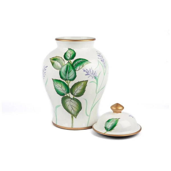 Mikasa Moor Ortanca Desenli Kapaklı Küp 30x50cm